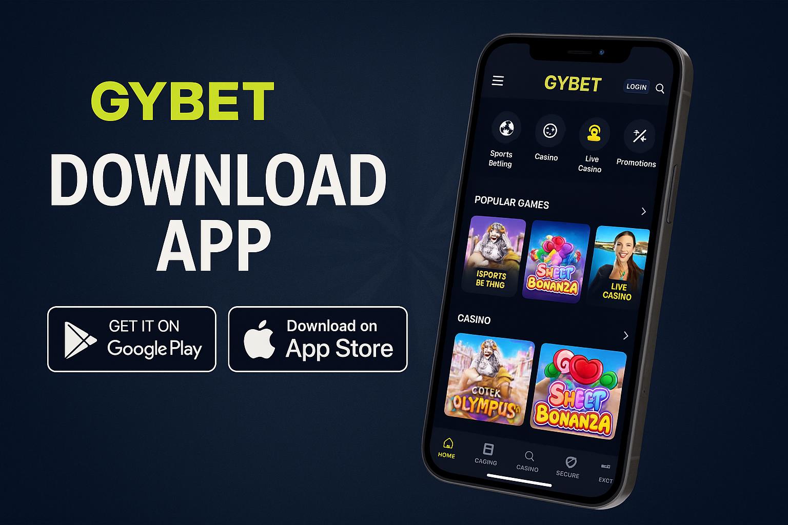 Baixar o GYBET Cassino App