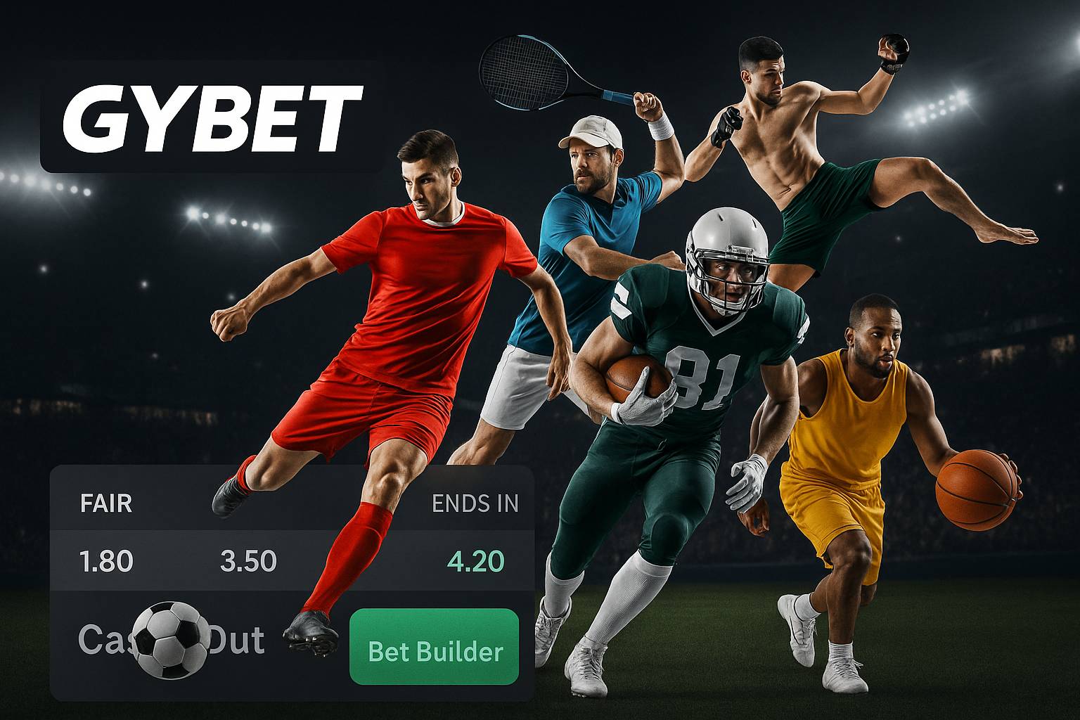 Aposte em apostas esportivas no cassino online GYBET