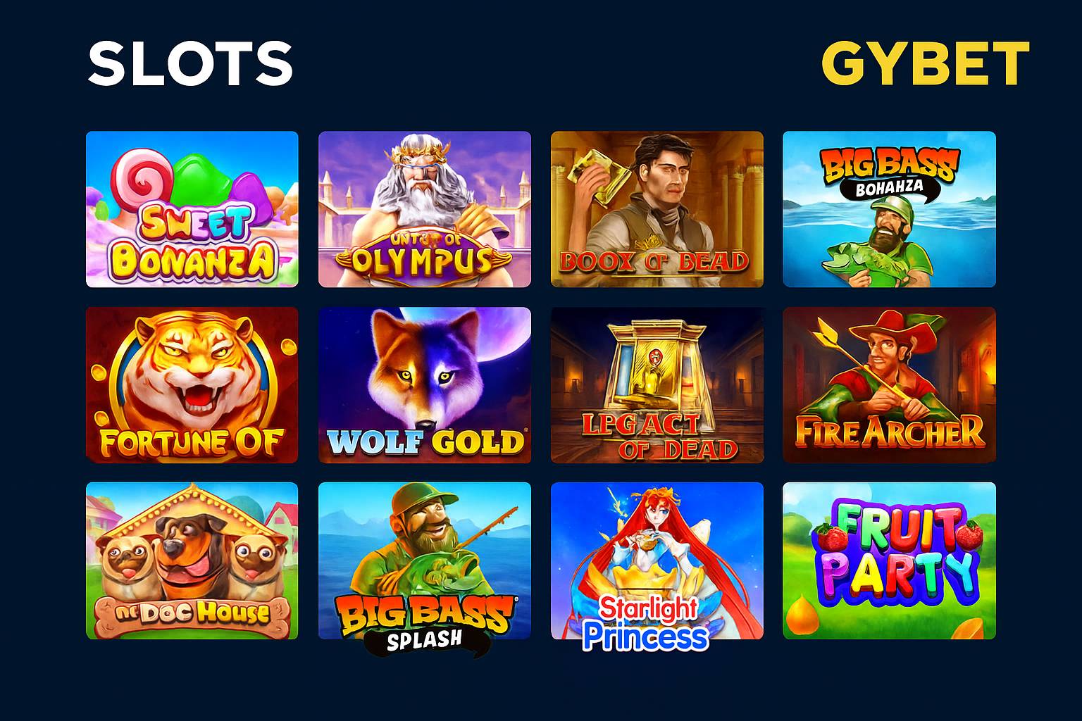 Jogos de Slot no Casino Online GYBET