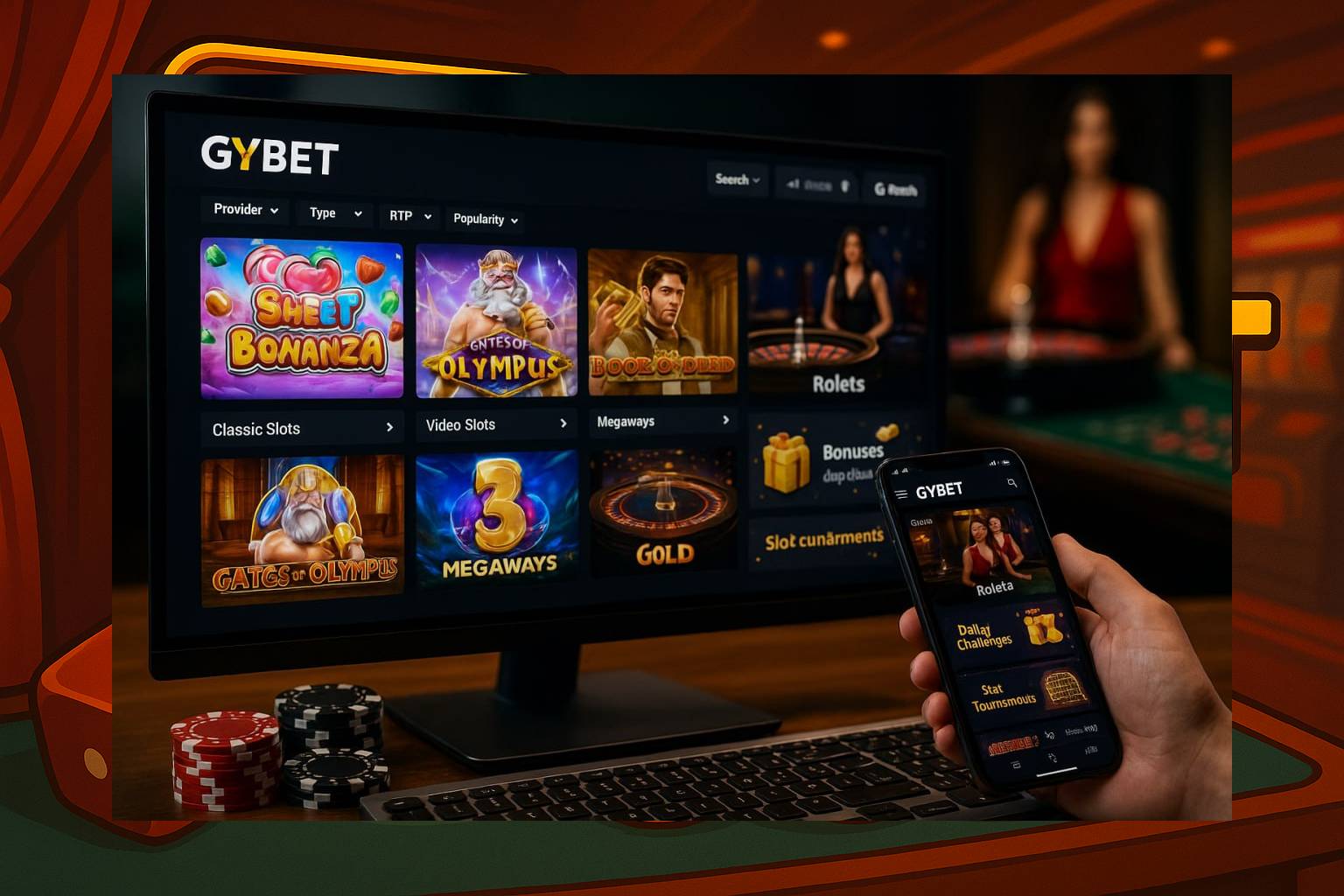 Jogos de cassino online GYBET